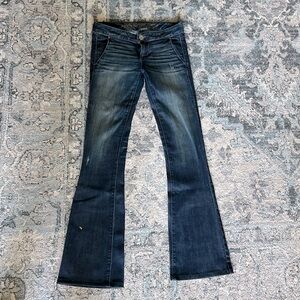 Express low rise flare jeans